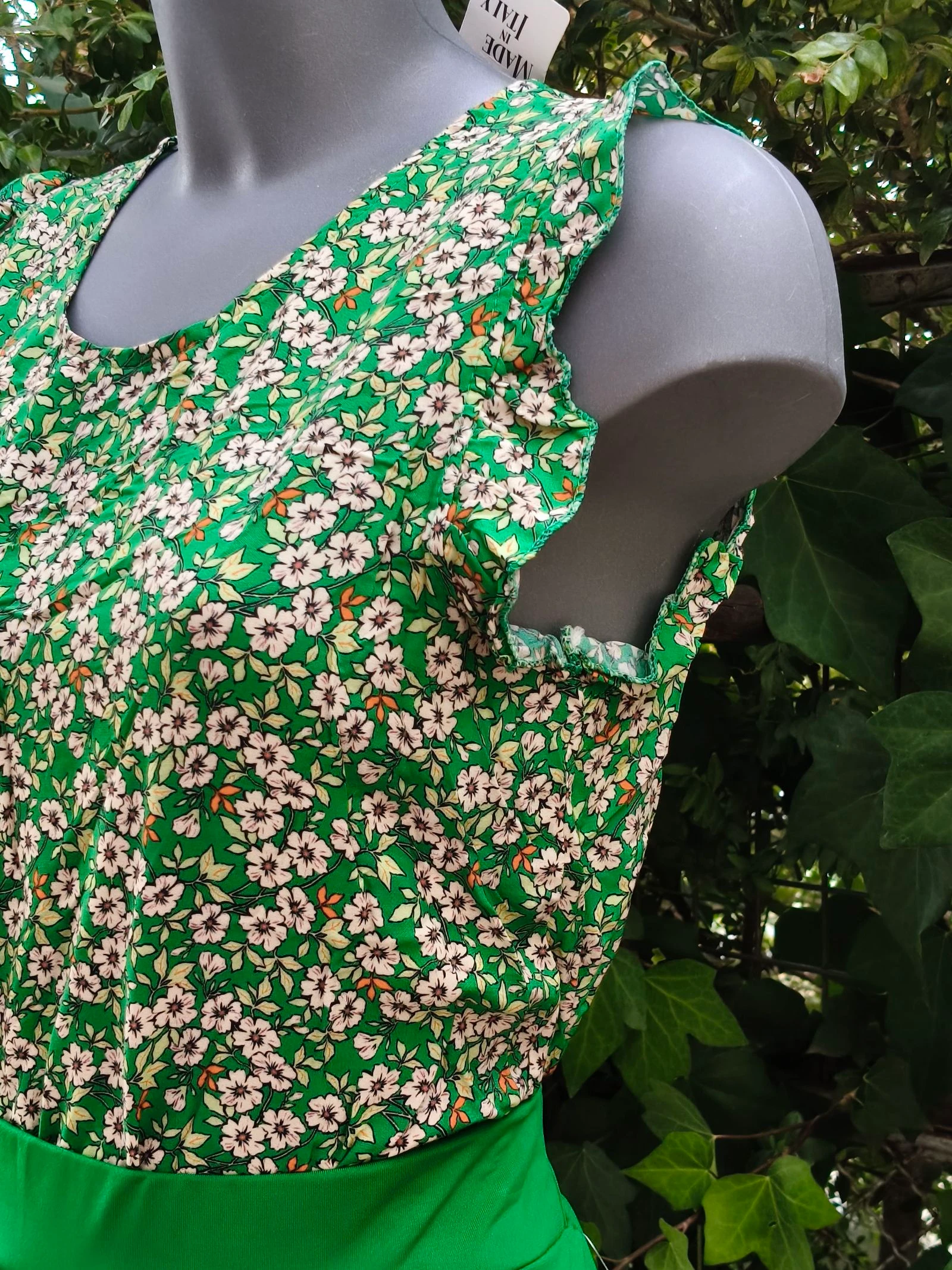 Groene blouse met bloemenprint – photo 3